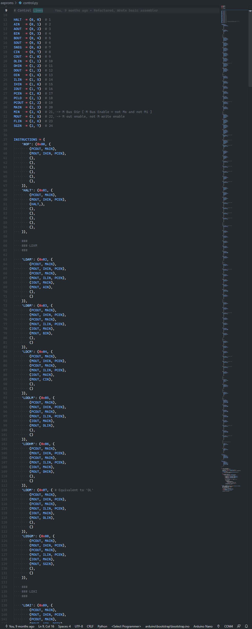 8bitcpu control logic